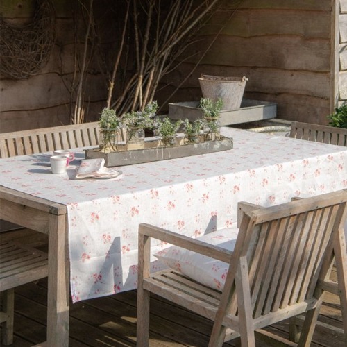TABLE CLOTH IN CATHERINE ROSE PINK