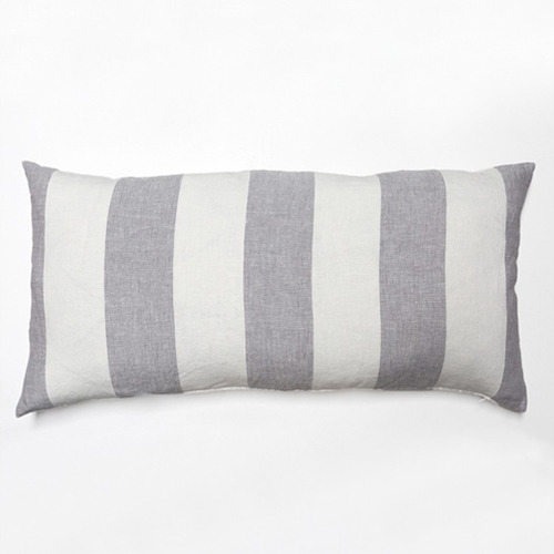 Grey &amp; White Stripe Body Pillow