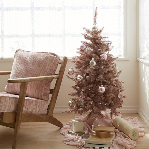 Pink Tinsel Christmas Trees - HOLIDAY COLLECTION