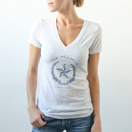 프레어리 V넥 티셔츠 - Heather Grey (예약)