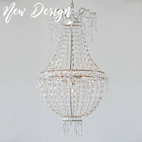  Eloquence® Rocca Chandelier in Silver Finish