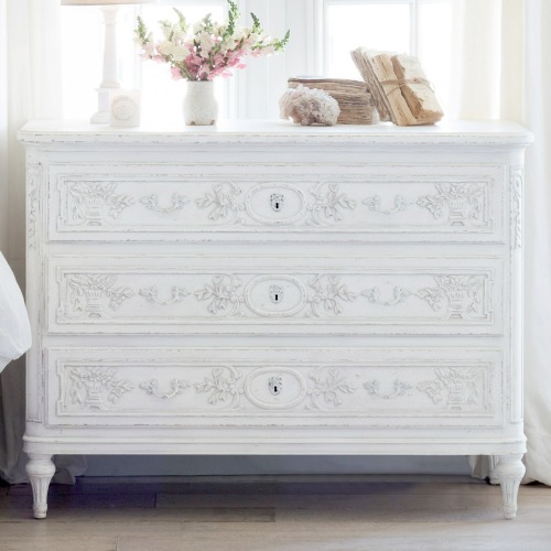 Eloquence® Bronte Commode in Weathered White Finish