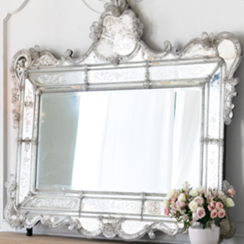 Eloquence® Antique 베네치아 거울 Silver