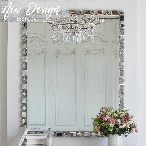 Eloquence® Eternity Mirror in Tarnished Steel Finish